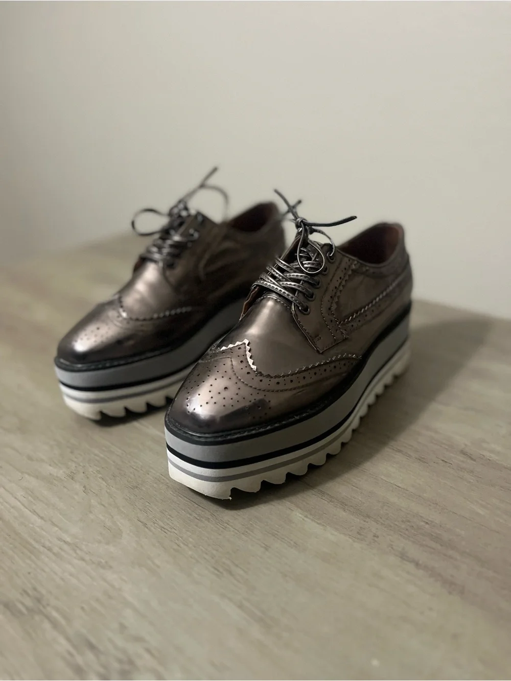 Jeffrey Campbell Metallic Platform Shoes
